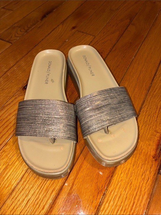 Donald J. Pliner Shoes - Donald J. Pliner Fiji gold  Slide Sandals